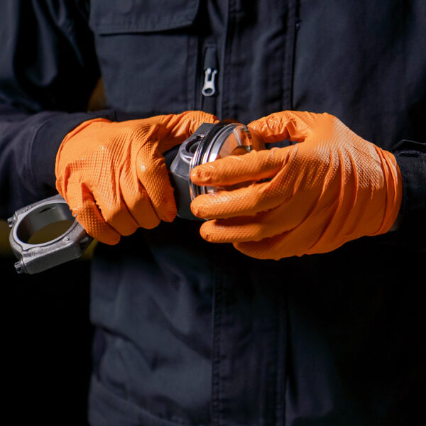 CATCH ORANGE NITRILE POWDER FREE TEXTURE - Image 6