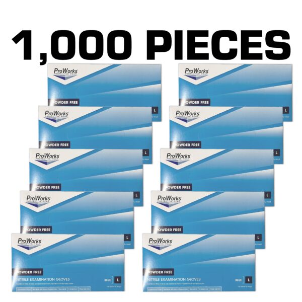 Pro Works Nitrile Powder Free Exam Blue - Image 8